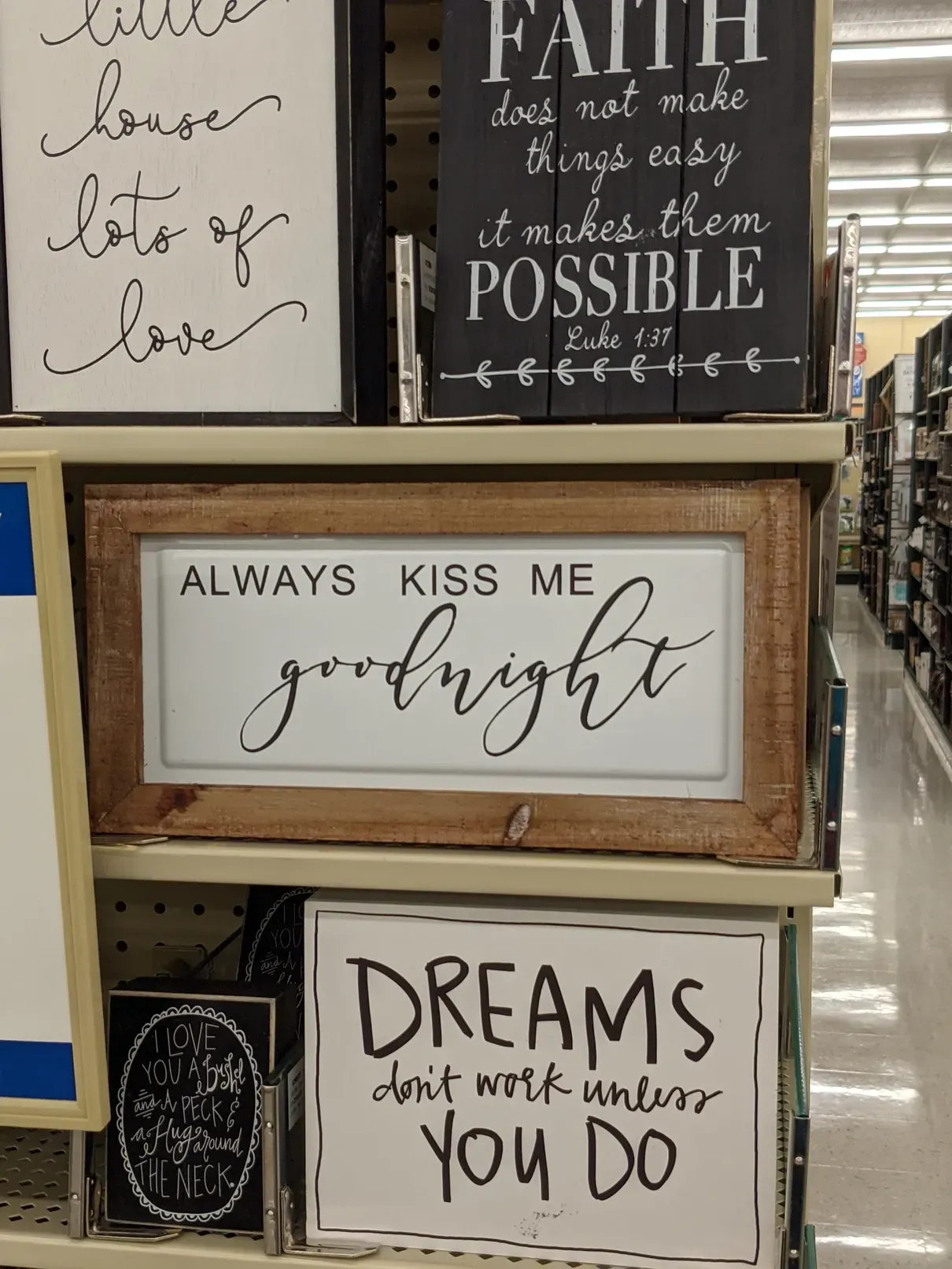 signs from the craft store