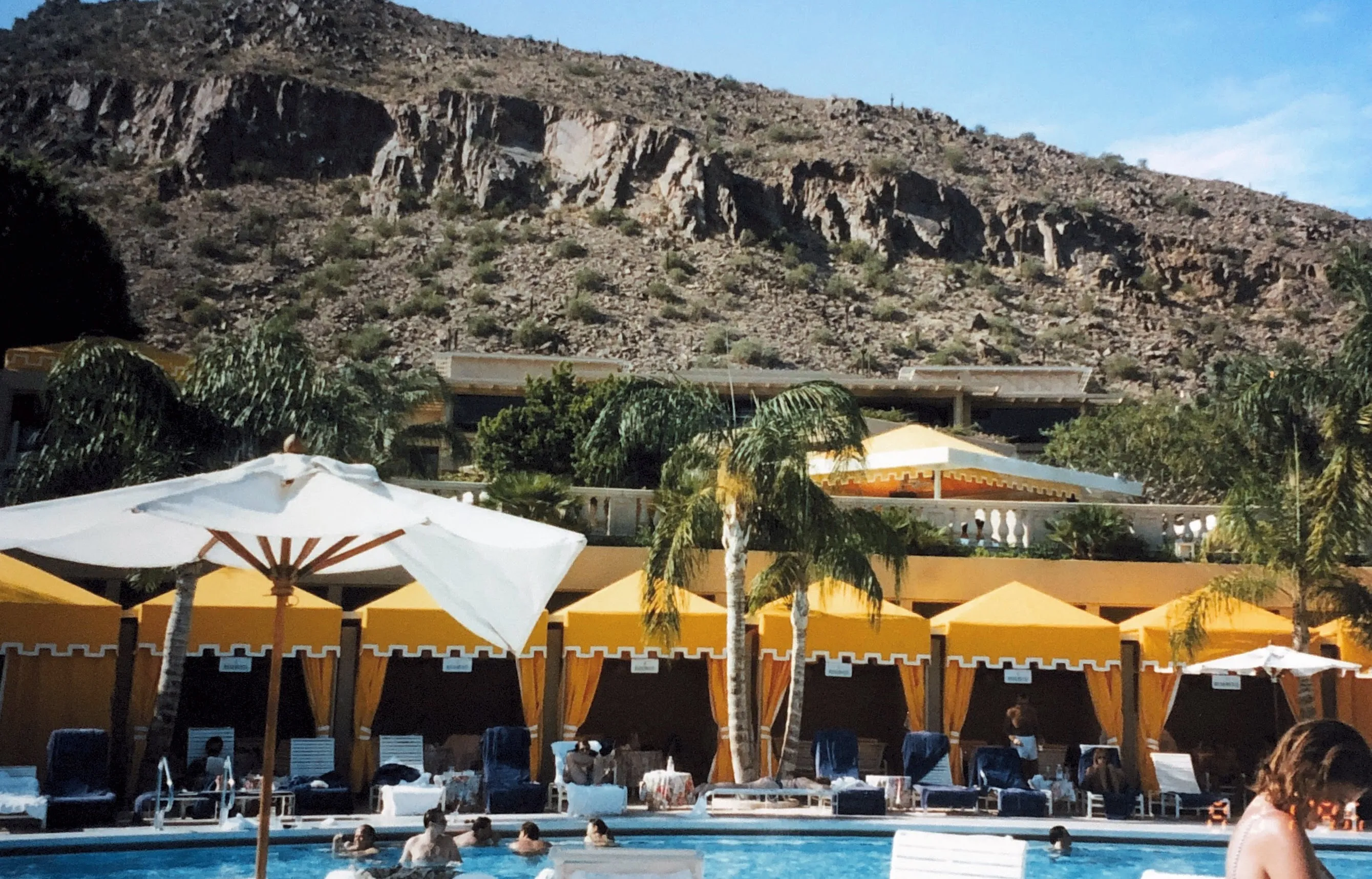 The pool area at a hotel in Phoenix